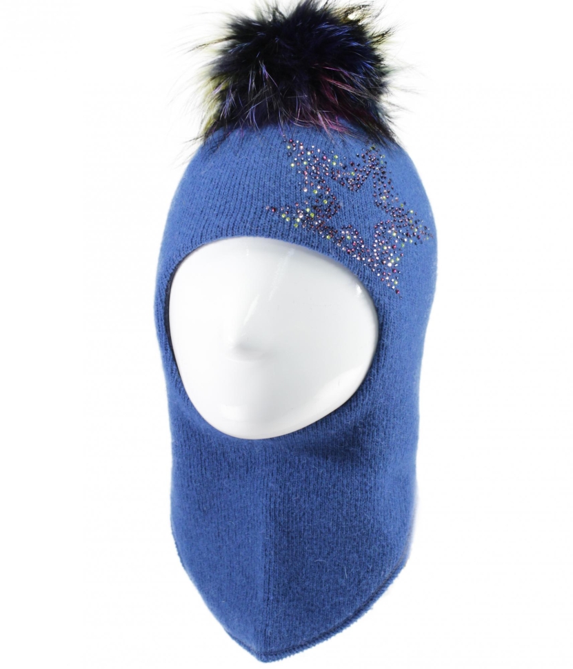 Шапка-шлем Бэкки сапфир - Шапки-шлемы зима-осень
