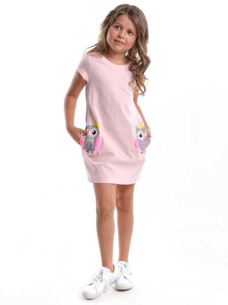 Платье для девочек Mini Maxi, модель 4496, цвет розовый - Платья для девочек с коротким рукавом
