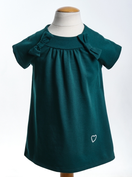 Платье для девочек Mini Maxi, модель 0635, цвет зеленый - Платья для девочек с коротким рукавом