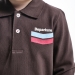 Рубашка-поло для мальчиков Mini Maxi, модель 0099, цвет коричневый