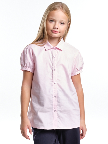 Блузка для девочек Mini Maxi, модель 5038, цвет розовый - Блузки с коротким рукавом