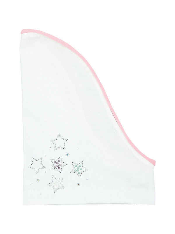 Косынка для девочки Три желания косынка, Миалт ультрабелый/светло-розовый, лето - Косынки детские