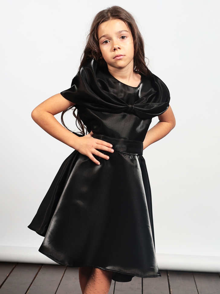 Платье для девочки праздничное БУШОН ST310, цвет черный - Платья коктельные / вечерние