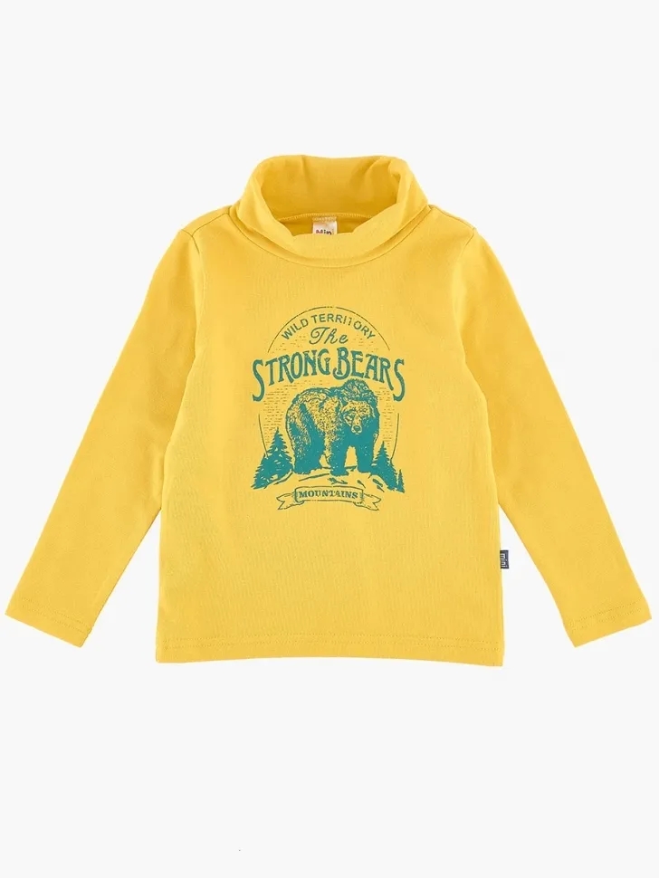 Водолазка для мальчиков Mini Maxi, модель 2483, цвет горчичный - Водолазки для мальчиков