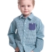 Сорочка для мальчиков Mini Maxi, модель 3990, цвет бирюзовый
