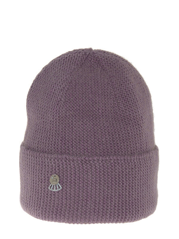 Шапка для девочки Полька, Миалт черничный, зима-весна-осень - Шапочки молодежные