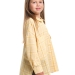 Рубашка для девочек Mini Maxi, модель 7983, цвет желтый/клетка