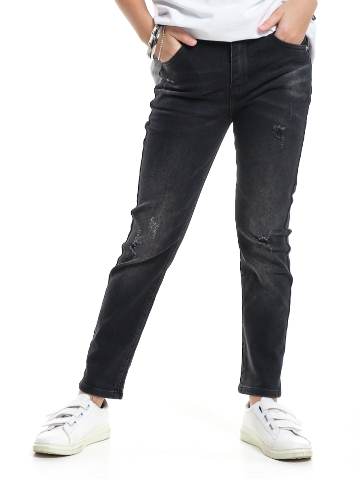 Джинсы для девочек Mini Maxi, модель 331038, цвет черный - Джинсы для девочек