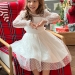 Платье для девочки нарядное БУШОН ST58, отделка фатин, цвет белый