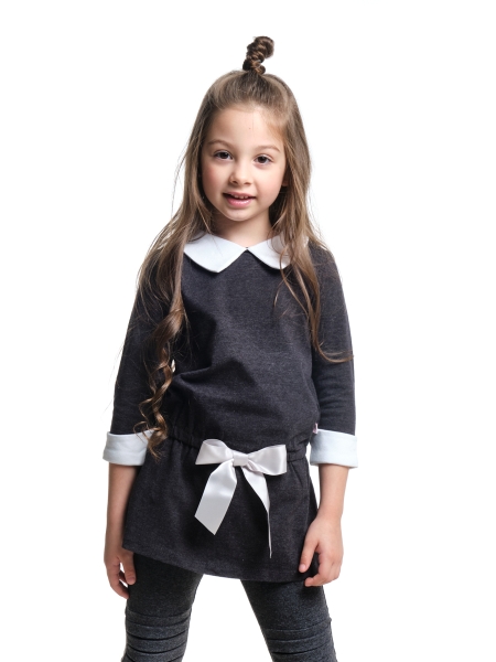 Платье для девочек Mini Maxi, модель 1228, цвет черный - Платья для девочек с длинным рукавом