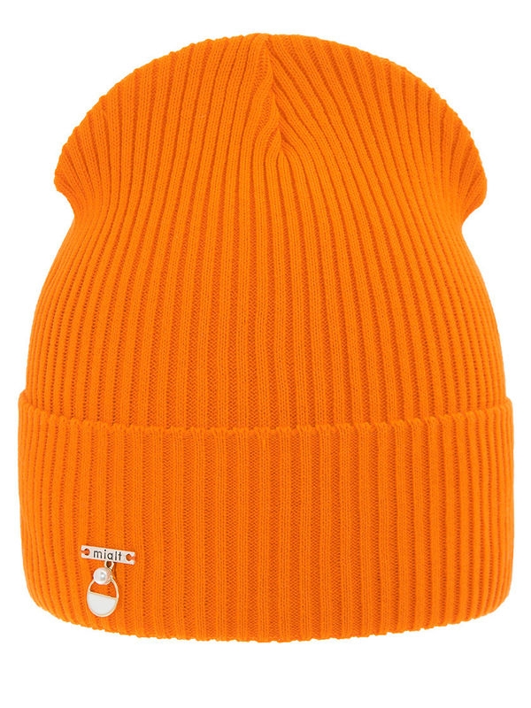 Шапка для девочки Богема, Миалт ярко-оранжевый - Для девочек весна-осень