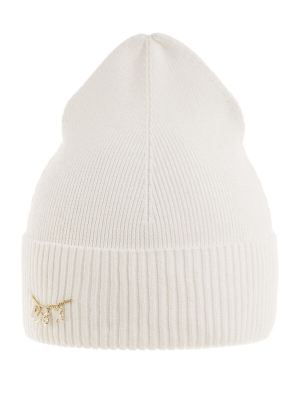 Шапка для девочки Исключение, Миалт белый, весна-осень