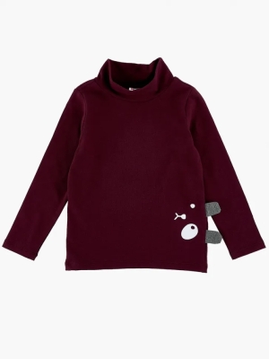 Водолазка для девочек Mini Maxi, модель 2517, цвет бордовый