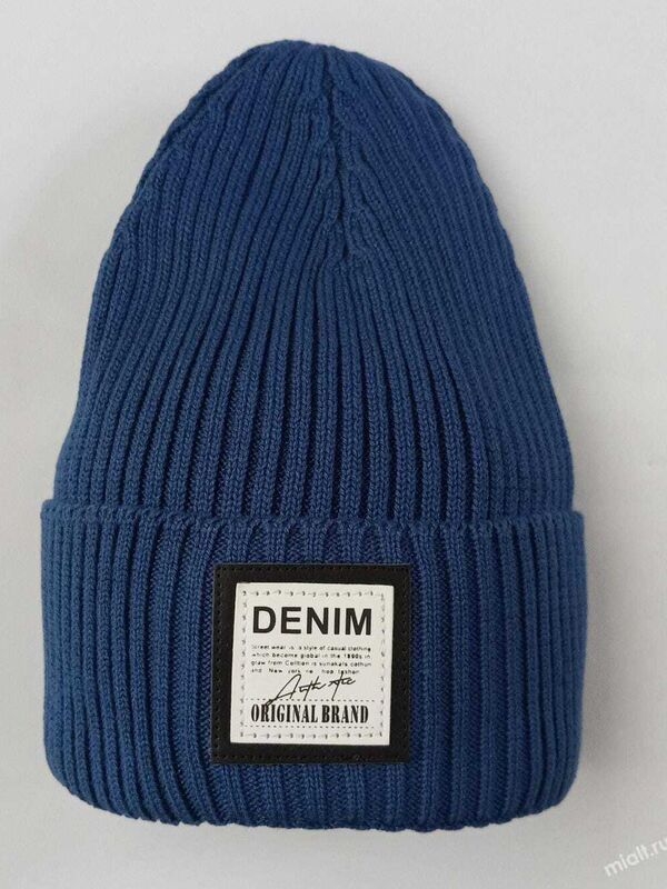 Шапка Оригинал, Миалт синий, весна-осень - Шапки весна-осень