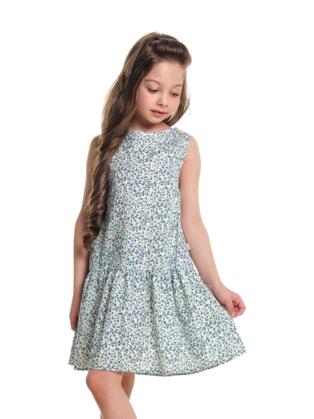 Платье для девочек Mini Maxi, модель 7551, цвет голубой - Платья для девочек с коротким рукавом