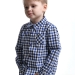 Сорочка для мальчиков Mini Maxi, модель 6087, цвет синий/клетка