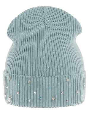 Шапка для девочки Счастье, Миалт серо-голубой, весна-осень