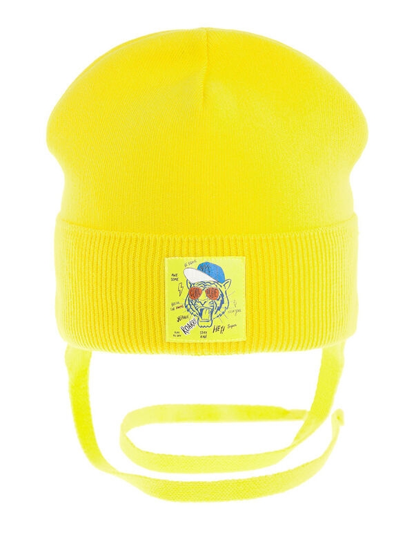 Шапка для мальчика Jungle, Миалт желтый, весна-осень - Шапки весна-осень
