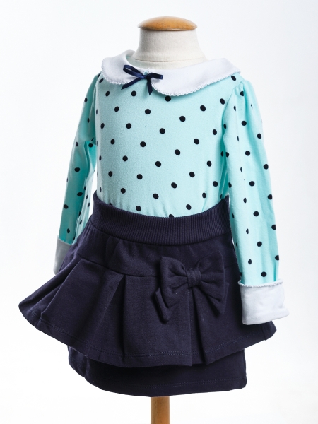 Комплект одежды для девочек Mini Maxi, модель 0994/0995, цвет бирюзовый - Комплекты трикотажные