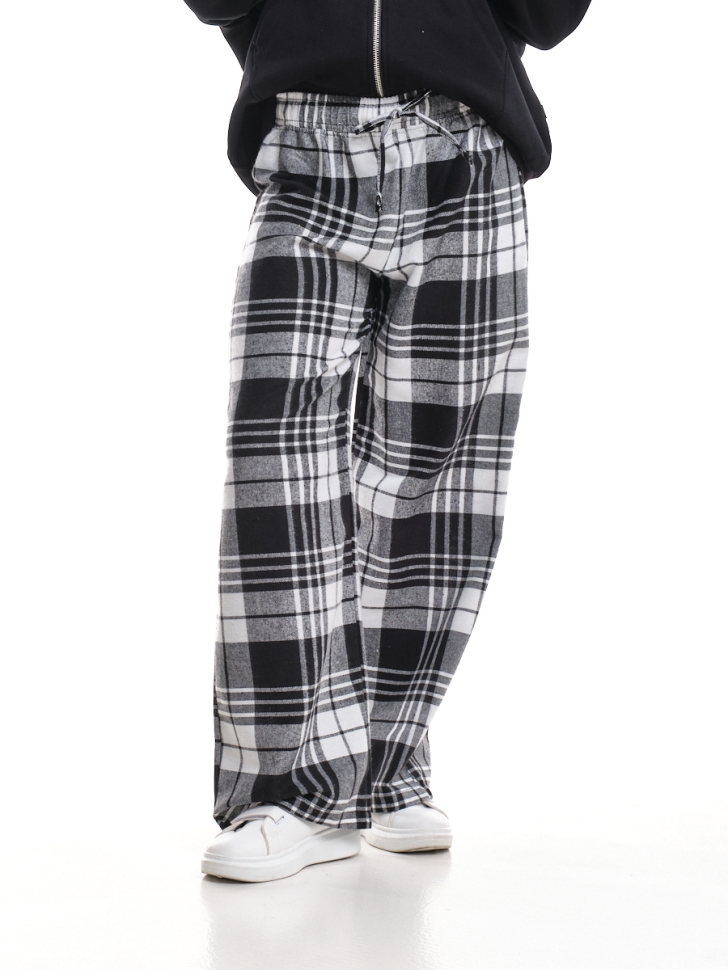 Брюки для девочек Mini Maxi, модель 7875, цвет клетка - Брюки палаццо