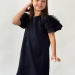 Платье для девочки нарядное БУШОН ST5410, цвет темно-синий горох синий