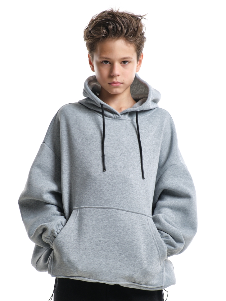 Худи для мальчиков Mini Maxi, модель 8042, цвет графит/меланж - Худи, толстовки с капюшоном