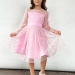 Платье для девочки нарядное БУШОН ST58, отделка фатин, цвет розовый