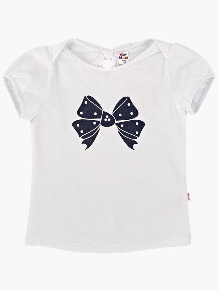 Футболка для девочек Mini Maxi, модель 0751, цвет белый - Футболки для девочек