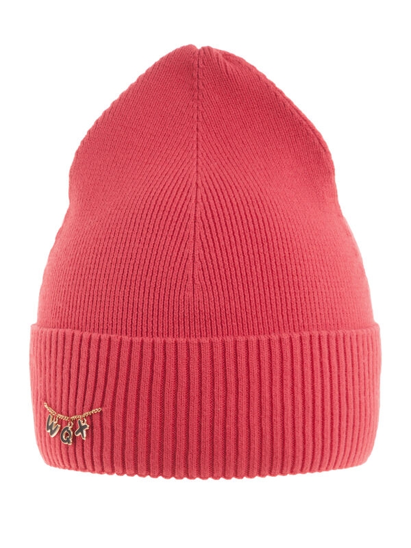 Шапка для девочки Исключение, Миалт светло-красный, весна-осень - Для девочек весна-осень
