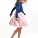 Платье для девочек Mini Maxi, модель 4418, цвет синий/розовый/мультиколор