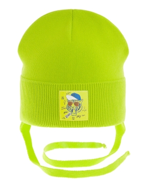 Шапка для мальчика Jungle, Миалт лимон/неон, весна-осень