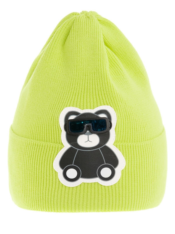 Шапка Реалити, Миалт лимон/неон/черный, весна-осень - Для девочек весна-осень