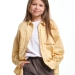 Рубашка для девочек Mini Maxi, модель 7983, цвет желтый/клетка