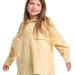 Рубашка для девочек Mini Maxi, модель 7983, цвет желтый/клетка