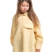 Рубашка для девочек Mini Maxi, модель 7983, цвет желтый/клетка