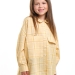 Рубашка для девочек Mini Maxi, модель 7983, цвет желтый/клетка