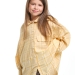 Рубашка для девочек Mini Maxi, модель 7983, цвет желтый/клетка