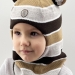Шапка-шлем зима, скб коричневый+св.коричневый+беж
