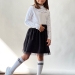 Юбка для девочек школьная БУШОН, модель SK90, цвет черный