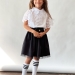 Юбка для девочек школьная БУШОН, модель SK90, цвет черный