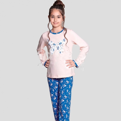 Пижама для девочки, 9346 Baykar длинный рукав
