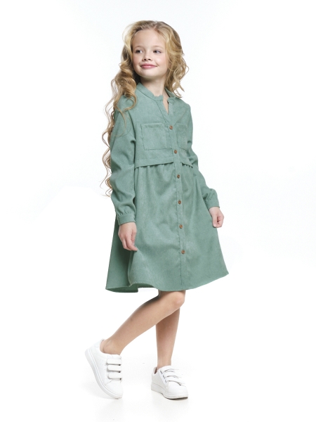 Платье для девочек Mini Maxi, модель 7338, цвет бирюзовый - Платья для девочек с длинным рукавом