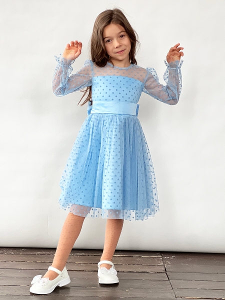Платье для девочки Фатин с обручем, 1-4 года