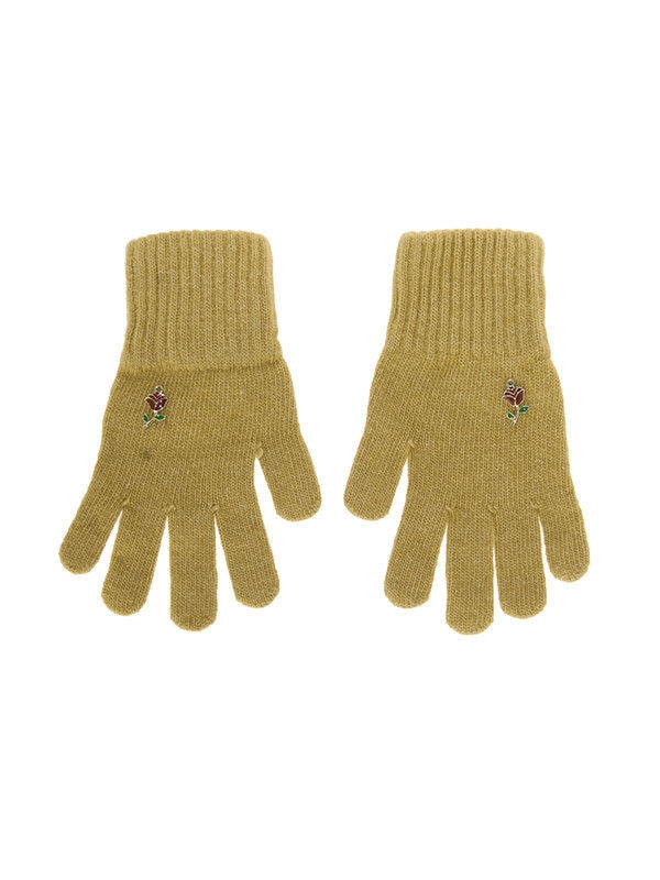 Перчатки для девочки Наоми, Миалт горчица - Перчатки