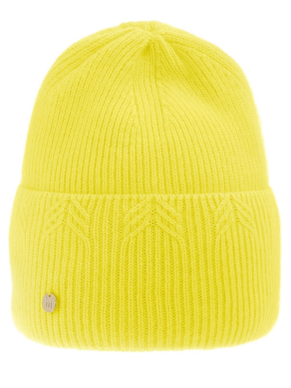Шапка для девочки Вариация, Миалт желтый - Зимние шапки для девочек