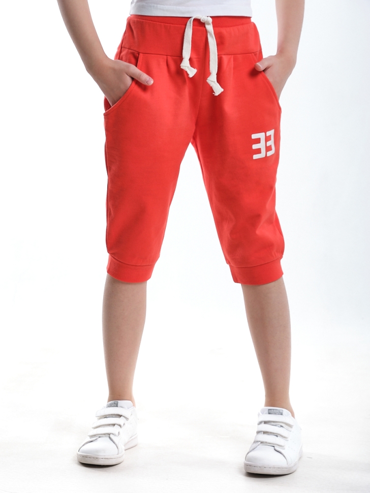 Бриджи для девочек Mini Maxi, модель 0186, цвет коралловый - Бриджи / велосипедки