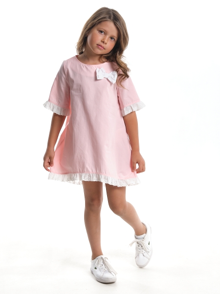 Платье для девочек Mini Maxi, модель 48332, цвет кремовый/розовый - Платья для девочек с коротким рукавом