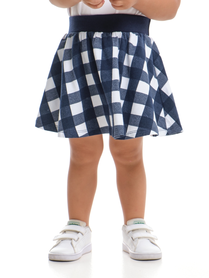 Юбка для девочек Mini Maxi, модель 1067, цвет синий/клетка - Юбки для девочек