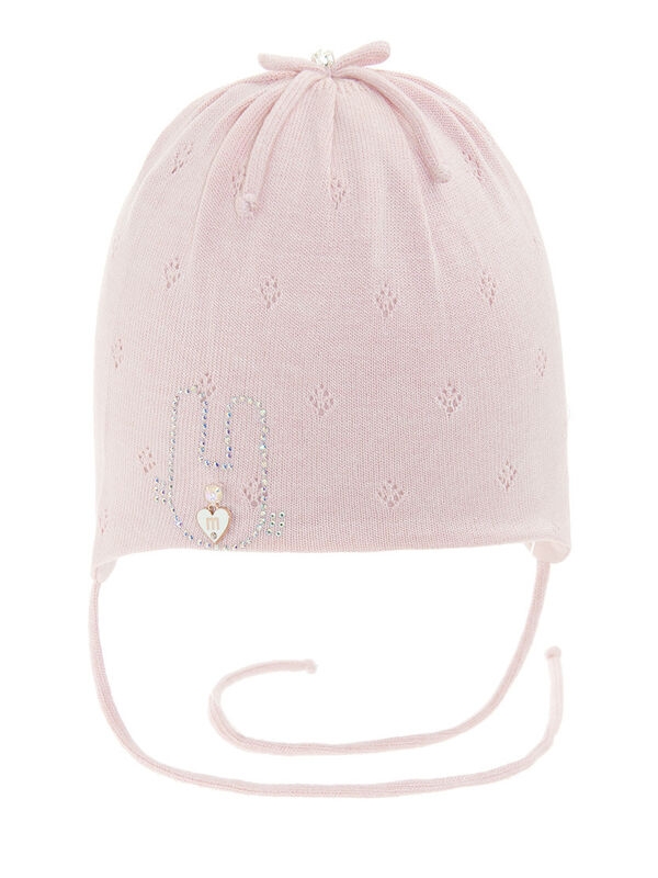 Шапка для девочки Зайчишка, Миалт розовый, весна-осень - Для девочек весна-осень