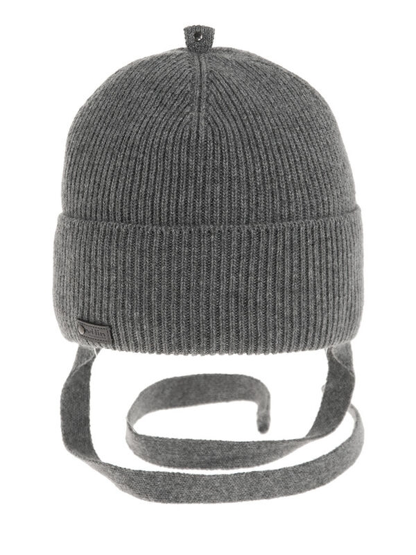 Шапка для мальчика Миля, Миалт серый/меланж, зима - Шапки осень-зима